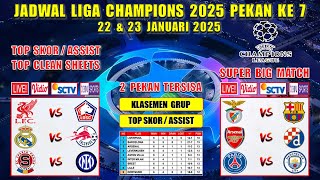 Jadwal Liga Champions 2025 Pekan Ke 7 Live SCTV ~ LIVERPOOL vs LILLE ~ REAL MADRID vs SALZBURG