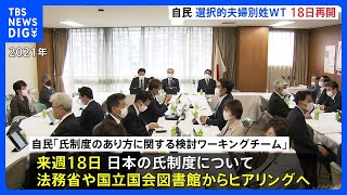 【独自】選択的夫婦別姓を議論するワーキングチーム　3年以上休眠状態だったが18日再開　自民党｜TBS NEWS DIG