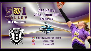 AVC - Asa Perry - 2028 Setter - #16 - 501 Volley 15.1  (Jan '25)