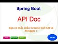 Bài 10. Cấu Hình API Documents, Swagger Cho Spring Boot