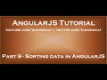 Sorting data in AngularJS