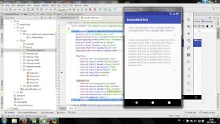 Using ExpandableTextView library in Android Studio