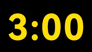 3-MINUTE COUNTDOWN TIMER YELLOW 2K 60fps