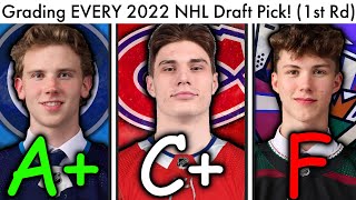 Grading EVERY First Round 2022 NHL Draft Pick! (Top NHL Prospects/Juraj Slafkovsky Habs Rankings)