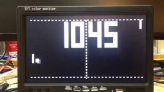 Pong Clock on a Raspberry Pi