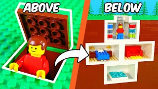 I built a SECRET LEGO SURVIVAL BASE...