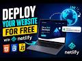Deploy Your Website for Free with Netlify