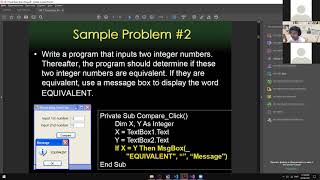 COMPFP1 - Visual Basic Branching ( Part 1 )