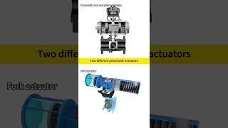 Two different pneumatic actuators #mechanical #actuator #chemical #industrial #valve