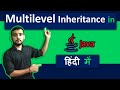 Multilevel inheritance Program in Java | Coding Wallah
