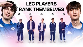 LEAGUE OF LEGENDS PLAYERS RANK THEMSELVES