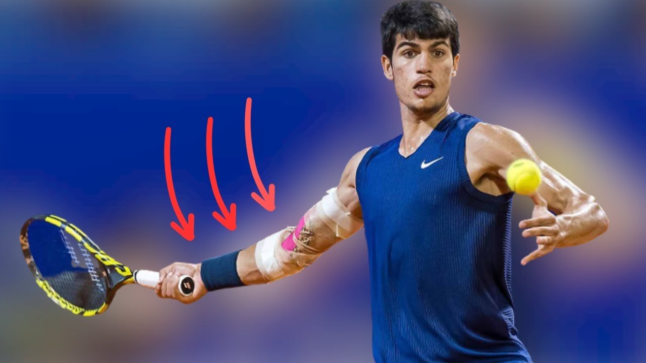 Carlos Alcaraz Forehand Slow Motion - Analysis - YouTube