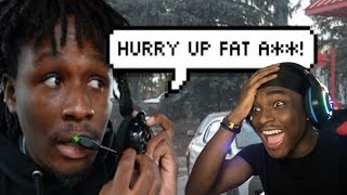 HE CONECTED TO DRIVE THROUGH HEADSET PRANK THEY PRESSED HIM (REACTION)