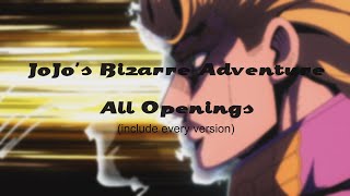 JoJo's Bizarre Adventure - All Openings (include every version) Part 1-5