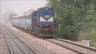 1:20 hrs late running 19566 Uttranchal Express thrashes SMDP with VTA WDM-3D in tow.