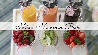 Mini Mimosa Bar: Mother's Day Brunch. The Glamorous Housewife Entertains