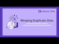 ENTERA CRM: Merge Duplicate