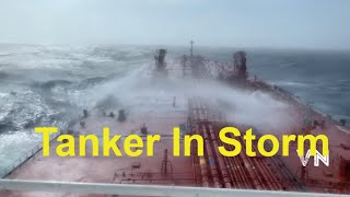 Storm in Atlantic Ocean Suezmax Tanker