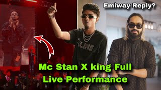 King X mc stan Full Live performance 😍 Emiway Reply To mc stan ❓| desi hiphop updates