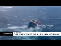 norway coast guard rescues crew of dutch vessel