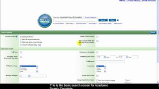 Search & Retrieve Articles Using Limiters (captioned)
