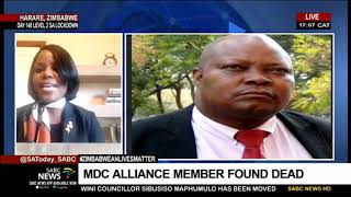 MDC Alliance member found dead in Zimbabwe