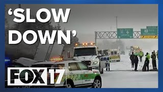 'Slow down': Winter roads lead to increased crashes