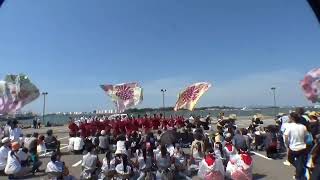 粟津おすえべ花吹雪　第32回YOSAKOIソーラン祭り壮行会   ステージ正面  2023.6.3㈯