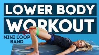 Hip, Butt, and Thighs Mini Loop Band Lower Body Workout (DO THIS TO PREVENT INJURIES!!!)