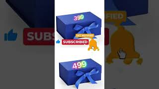 399 vs 499 Choose ONE GIFT BOX | #shorts #gift #ytshorts