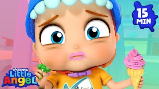 This So Yucky (Broccoli Ice Cream) | - Little Angel | Food Cartoons & Nursery Rhymes | Moonbug Kids