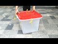 Custom clear transparent plastic election ballot box