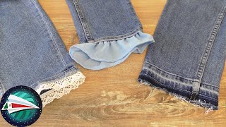 Aprende a alargar tus jeans con mucho estilo | Prácticas ideas de costura | Arende a coser