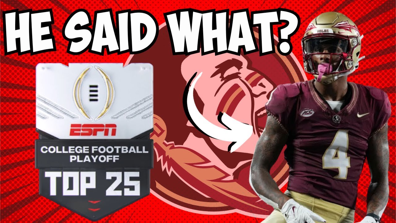 FSU Football Superstar Has EPIC Response To BIASED Ranking | ESPN ...