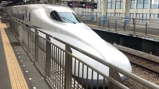 新幹線のぞみ86号N700a車窓 広島(始発)→東京/ 山陽・東海道新幹線 広島806発