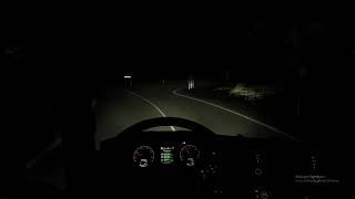 euro truck simulator 2 gameplay pc keyboard | Night trip with Mercedes ACTROS #shorts