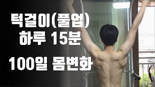 (100-day pull ups body transformation) When I did 15 minutes of pull-ups a day