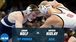 Jason Nolf vs. Hayden Hidlay: 2018 NCAA title (157 lbs.)