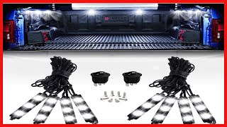 Nilight - TR-08 8PCS 24LED Rock Light for Cargo Truck Pickup Bed Off Road Under Car Side Marker LED