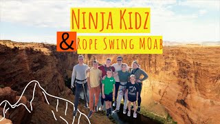 The Ninja Kidz Jump at Rope Swing Moab!