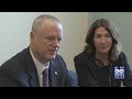 Governor Charlie Baker visits Springfield to discuss dangerousness bill