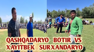 QASHQADARYO BOTIR VS XAYITBEK SURXANDARYO KITOB ELIDA KATTA KURASH