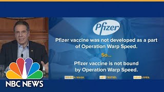 New York Gov. Cuomo Requests Covid Vaccine Directly From Pfizer To Increase Supply | NBC News NOW