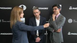 Day 2 Interview with GM Anish Giri and GM Michael Adams