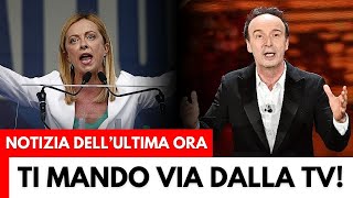 SCANDALO SANREMO: il discorso di BENIGNI TAGLIATO per colpa di MELONI?