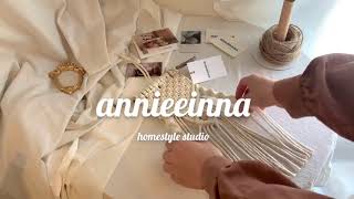 [annieeinna] Macrame packaging daily vlog _20210306