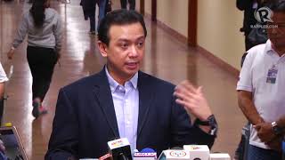 Trillanes changes mind, won't leave Senate yet