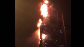 228 Massive Fire Engulfs Torch Tower In Dubai