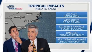 Weather impacts to expect from Potential Tropical Cyclone 8 | WCNC Charlotte To Go