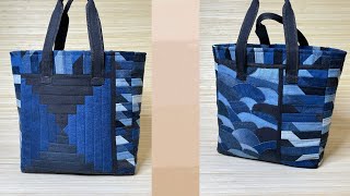 Шьём сумку из остатков и обрезков джинсов! 100% подробный мастер класс! DIY / Denim